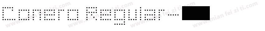 Conero Regular字体转换